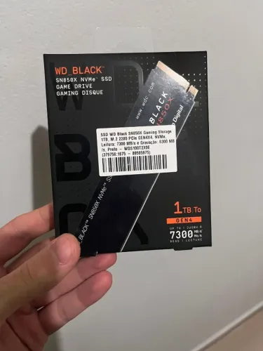 SSD WD Black SN850X 1TB PCIe 4.0 NVMe M.2 2280 - Compatível com PS5