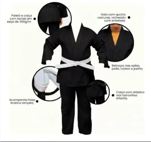 Kimono jiu-jitsu ou judô