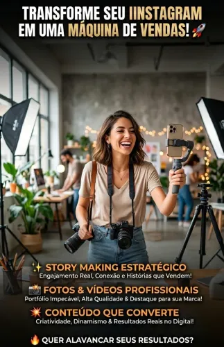 Foto e filmagem mobile. STORY MAKING PROFISSIONAL PARA EMPRESAS E CORRETORES