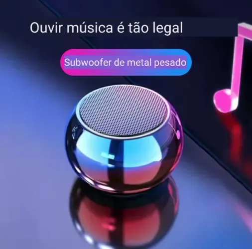 02 CAIXAS DE SOM BLUETOOTH MINI BRILHOSA ESPELHADA 4W