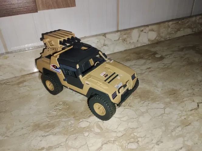 Jeep blindado de assalto V.A.M.P Mark ll GIJoe Comandos em ação