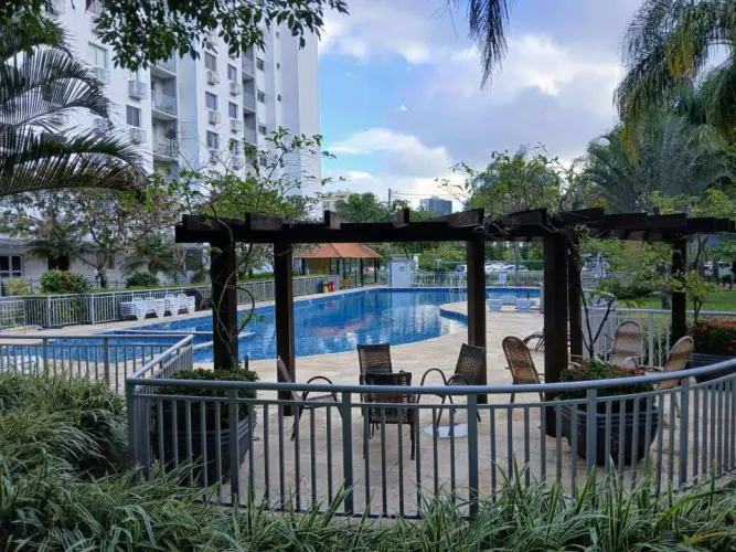 Apartamento com lazer completo para alugar Avenida Salvador Allende, Recreio dos Bandeiran