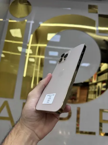 IPHONE 12 PRO MAX GOLD TELA TROCADA SEMI NOVO QUEIMÃO 