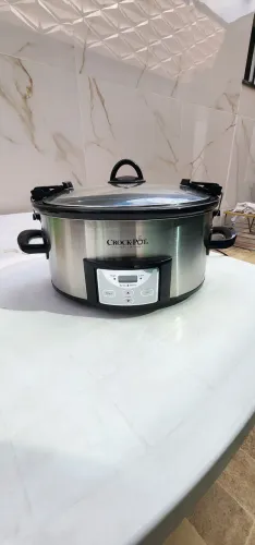 Panela Elétrica Slow Cooker 6L com Temporizador Digital - Aço Inoxidável
