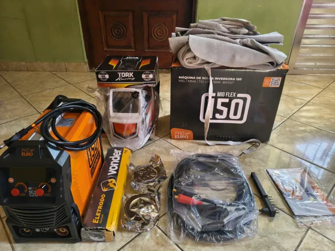Kit máquina de solda + EPI's 