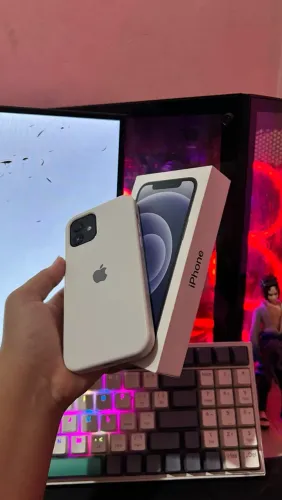 iPhone 12 preto com caixa original Apple