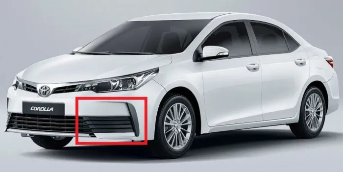 Par Moldura ORIGINAL Farol de Milha Toyota Corolla GLI modelo 2018 e 2019