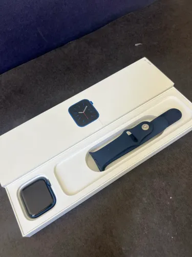 Apple Watch Series 6 44mm Azul - OLX Pay - Faço Troca e Parcelo 18x