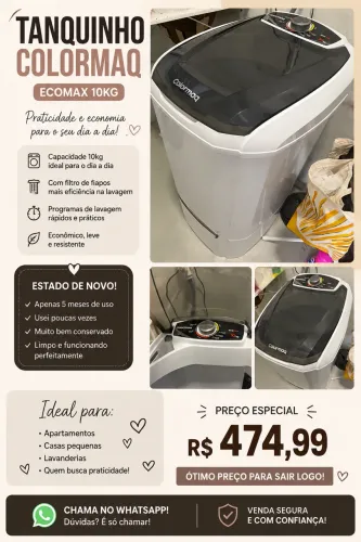 Tanquinho novo
