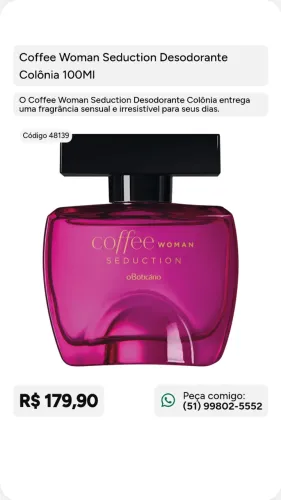 Perfume Boticário a pronta entrega 
