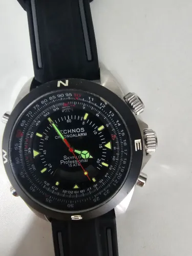 Relógio technos skipilot atm 15 professional