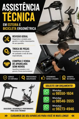 Conserto de esteira elétrica e bicicleta ergométrica