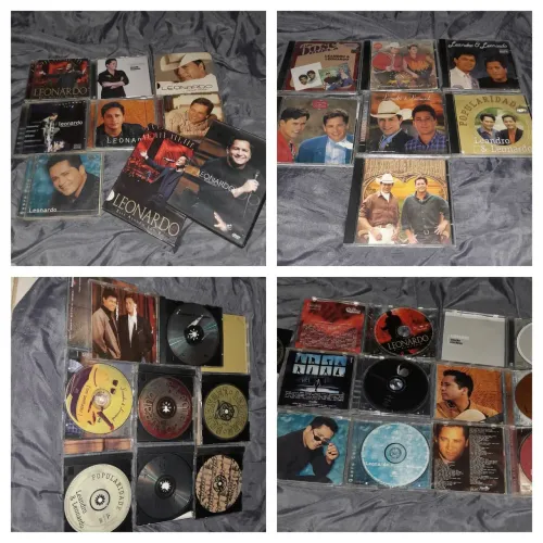 Coleçao 14 cds e dvds Leandro e leonardo