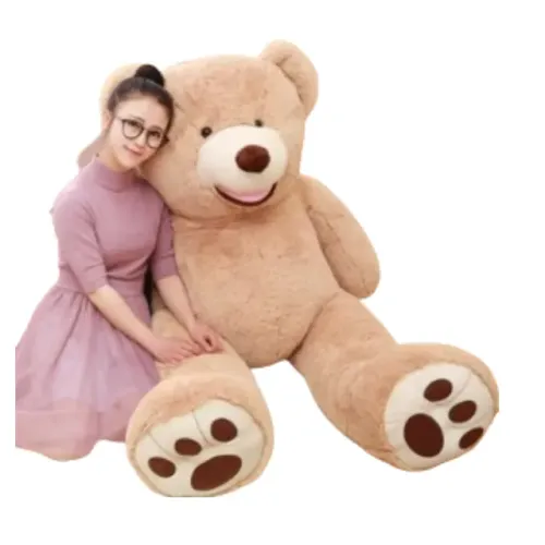Urso Pelúcia 1,42mt Gigante Enchimento Fibra De Poliéster
