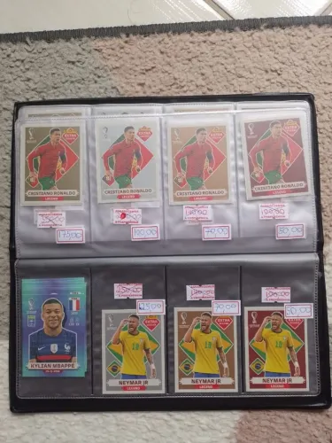 Figurinhas "LEGENDS" da copa de 2022 pela metade do preço