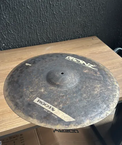 Prato Para Bateria Ride Condução 22 Polegadas Bronz Roots Bronze B20 