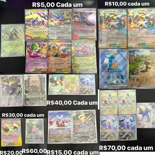 Cartas Pokémon Todas NM