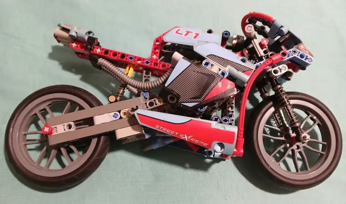 MOTO ESTILO LEGO MOTOCA ESPORTIVA BRINQUEDO LEGO 