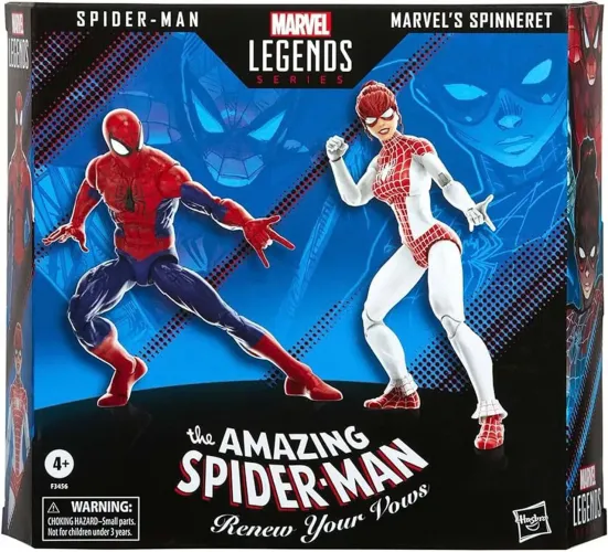 Marvel Legends Amazing Spider-man e Spinneret 15 cm Hasbro F3456 Original NOVO Deslacrado