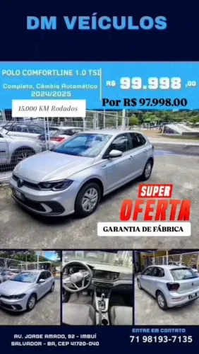 Volkswagen Polo Comfortline TSI 1.0 Flex 12V Aut. 2025