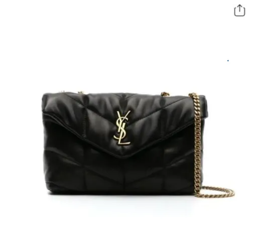 Bolsa Saint Laurent Toy Puffer Preta