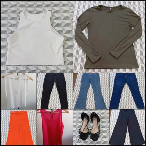 Lote 50 peças de roupa feminina 2,99 cada peça