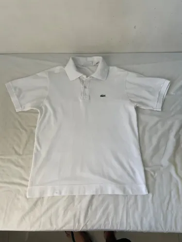 polo lacoste branca tamanho M