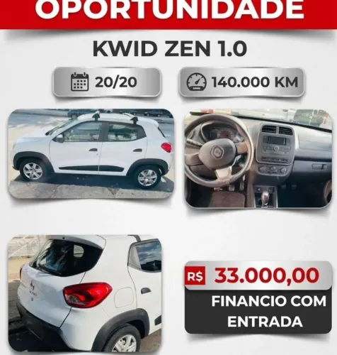 Renault Kwid Zen 1.0 Flex 12V 5P Mec. 2020