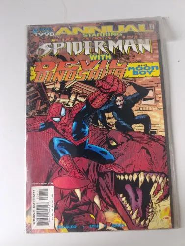 Hq spiderman with Devil dinosaur and moonboy
