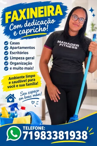 Faxina e limpeza