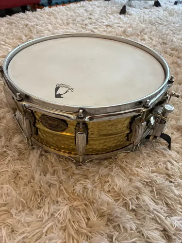 Caixa 14 bateria acústica Penguin latão martelado