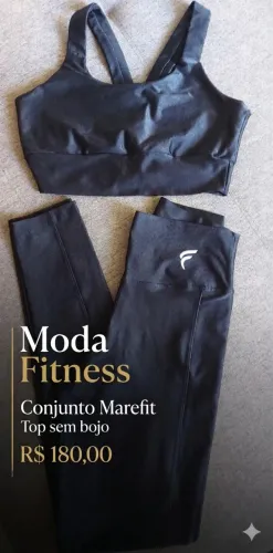Moda Fitness (Conjunto Marefit - top sem bojo, TAM. 36)