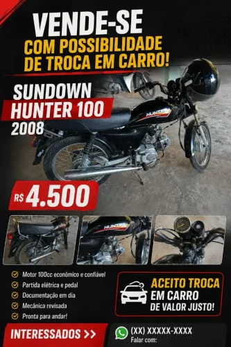 SUNDOWN HUNTER 100 - 2008 | R$ 4.500