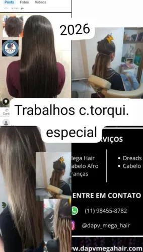 A aplicações de cabelos. Tatuapé 