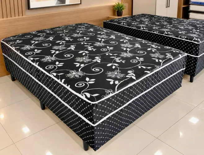 Cama de Casal com Colchão Incluso - 20Cm de Colchão