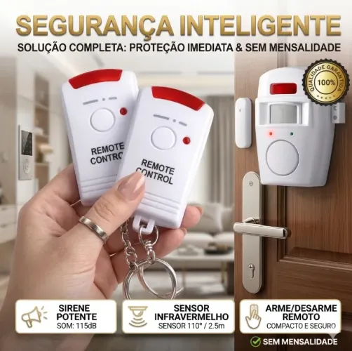 Alarme Residencial Sensor de Presença ( Fácil Instalação )