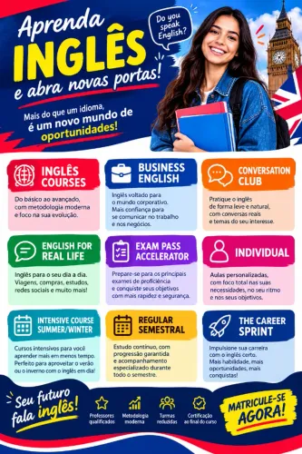 Curso de Inglês Embrace Language Center.