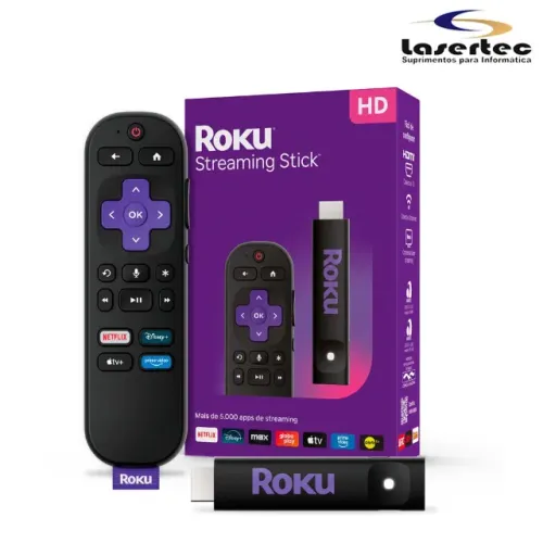 ROKU EXPRESS STICK HD Streaming em HD | Full HD HDMI e USB-C integrados 3840BR