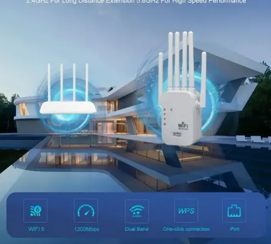 oteador de sinal Wi-Fi, suporta dupla banda 2.4Ghz e 5Ghz
