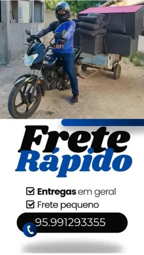 Frete de moto com carroza