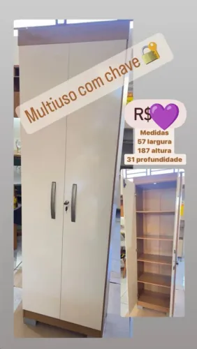Para quem Gosta de Promoção!! Armário Multiuso com pés e Chaves