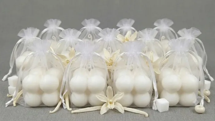 Kit 10 Velas Mini Bubbles Aromáticas - Lembrancinhas