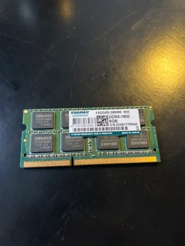 Memória RAM 8GB DDR3-1600 Notebook Kingmax