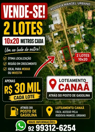 Terreno 200m² - 10x20 - Ótima Oportunidade