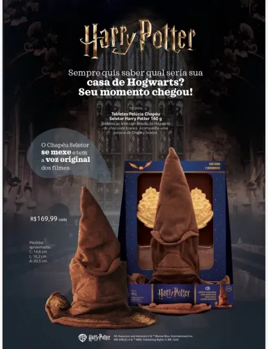 Chapéu Harry Potter Cacau Show