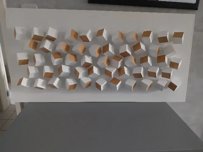 Quadro decorativo 3D artista Cícero Silva