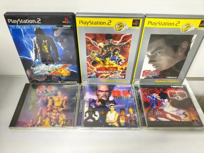 Tekken coleção completa ps1 PS2 Playstation japan