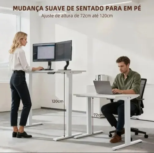 Base de mesa elevatória elétrica com motor.
