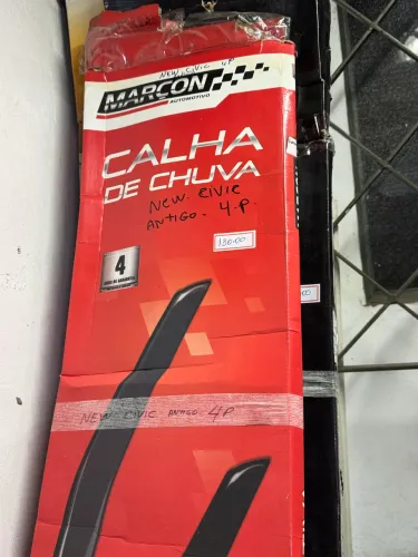 Calha chuva Honda new civic dos Mai?s antigos 4p na promoção só 80,00