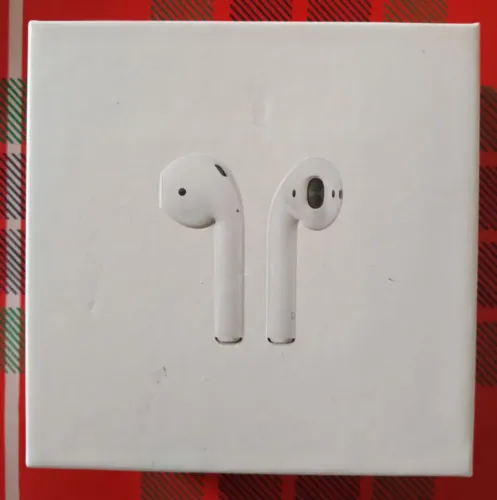 Caixa vazia de Fone da Apple.